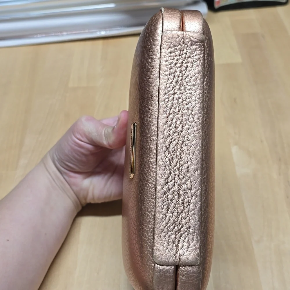 {Rebecca Minkoff} Rose Gold Clutch or Crossbody Bag - Picture 6 of 17